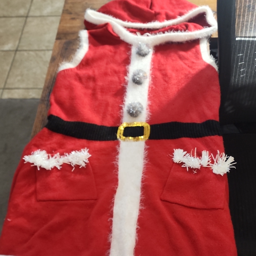 No Boundaries Red and White Santa Costume for Kids/tween Depending On Body Style